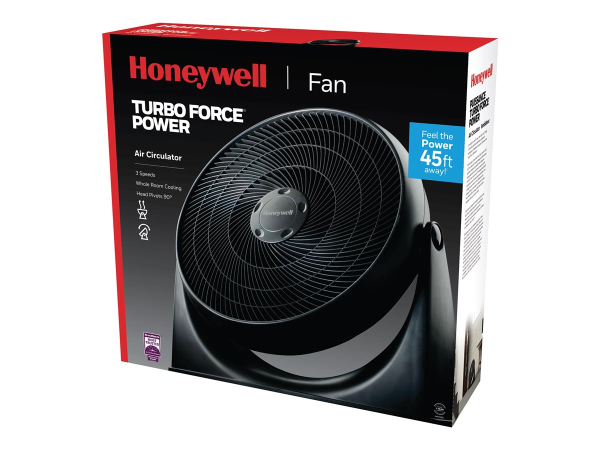 Honeywell TurboForce Floor Cooling Fan - Black - 18in - HF910CV3