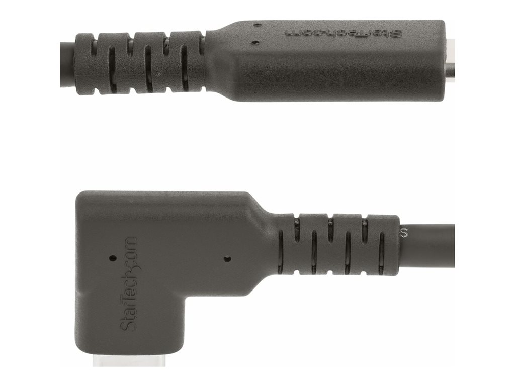 StarTech .com Câble USB-C Robuste Angle Droit de 50cm, USB 3.2 Gen 2, 4K60
