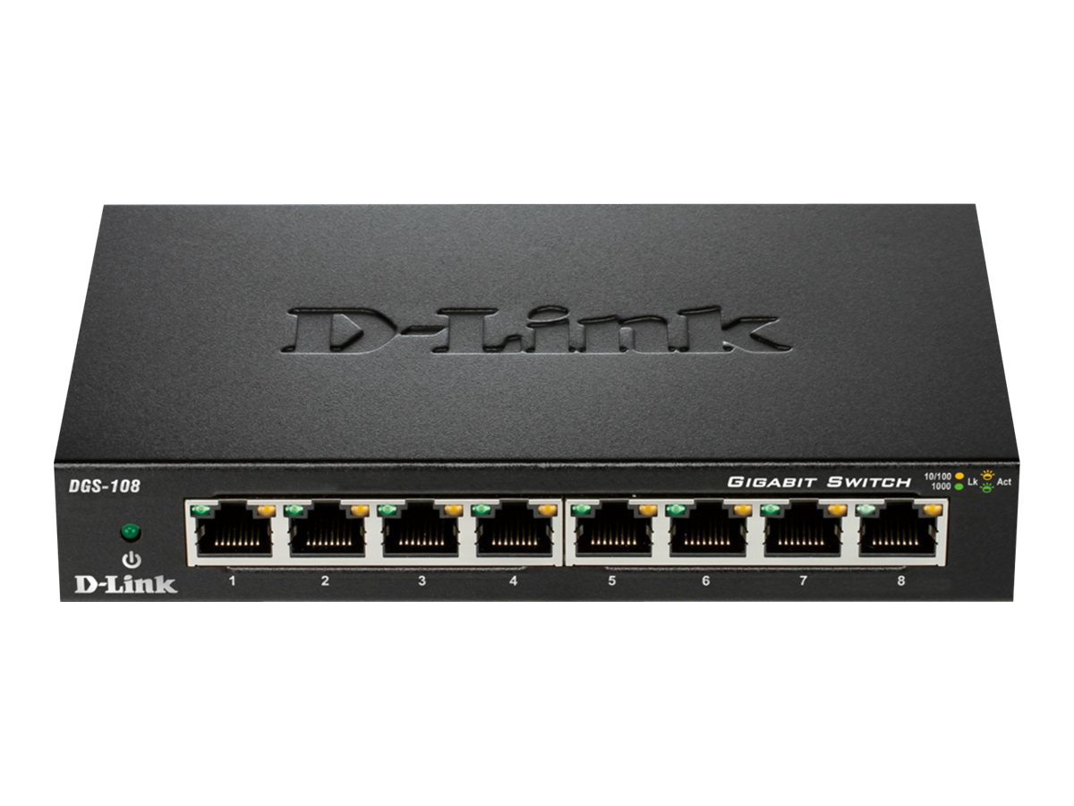 D Link Dgs 108 Switch 8 Ports Unmanaged
