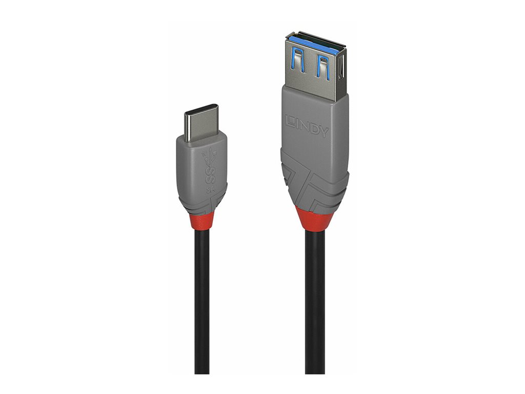 C ble Adaptateur USB 3.2 Type C vers A, 5Gbit/s, Anthra Line, 0.15m