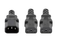 Manhattan - power extension cable - power IEC 60320 C13 to IEC 60320 C14 - 1.8 m
