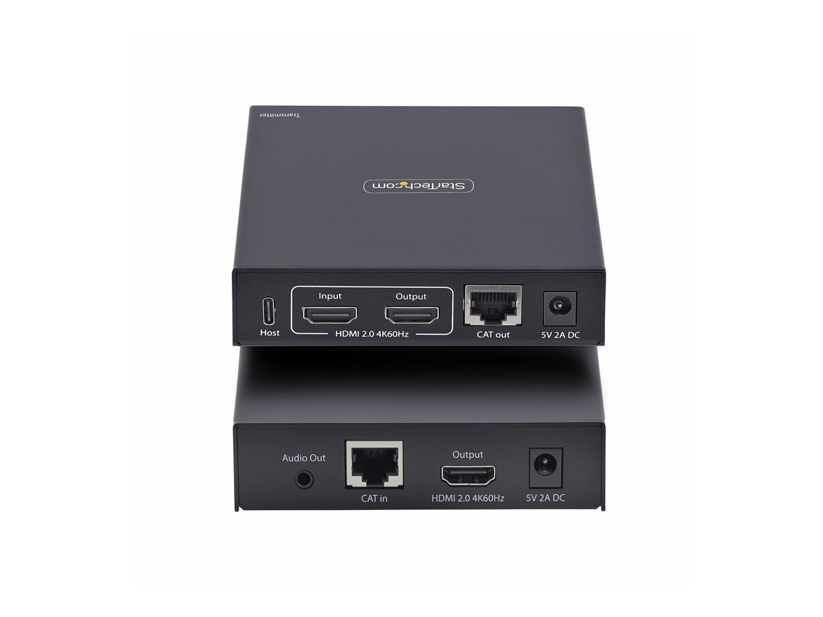StarTech.com HDMI KVM Extender Over IP Network, 4K 60Hz, Driverless - sada vysílače a přijímače - video/audio/USB extendér - HDMI – foto 6