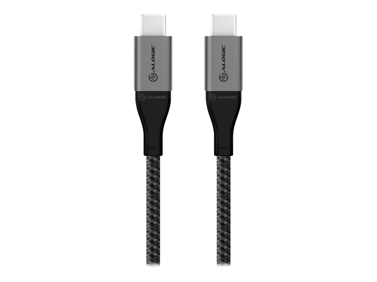 Alogic Super Ultra USB-C cable USB-C to USB-C 1.5 Product shot Right-angle 79850
