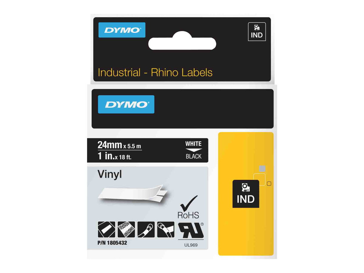 DYMO Rhino Coloured Vinyl Tape  (2,54 cm x 5,5 m) 1kassette(r) 1805432