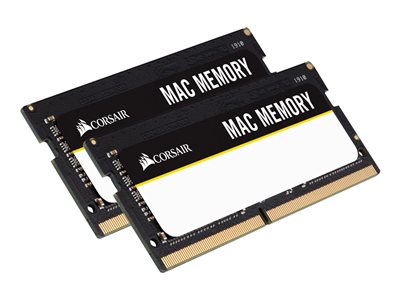 CORSAIR Mac Memory - DDR4 - sæt 32 GB: 2 16 GB - SO DIMM 260-PIN - 2666 MHz / PC4-21300 - CL18 1.2 V - ikke bufferet - ikke-ECC (CMSA32GX4M2A2666C18) | Atea eShop | Erhverv