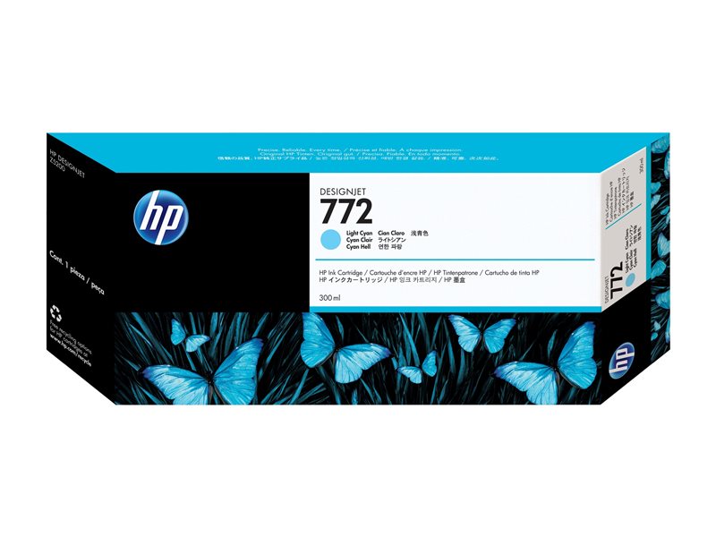 HP 772 300-ML LIGHT-CYAN INK