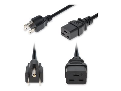 AddOn - Power cable - NEMA 5-15P to IEC 60320 C19