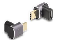 DeLOCK USB 2.0 / USB 3.2 / USB4 / Thunderbolt 3 USB-C adapter 1.5cm Sort Grå