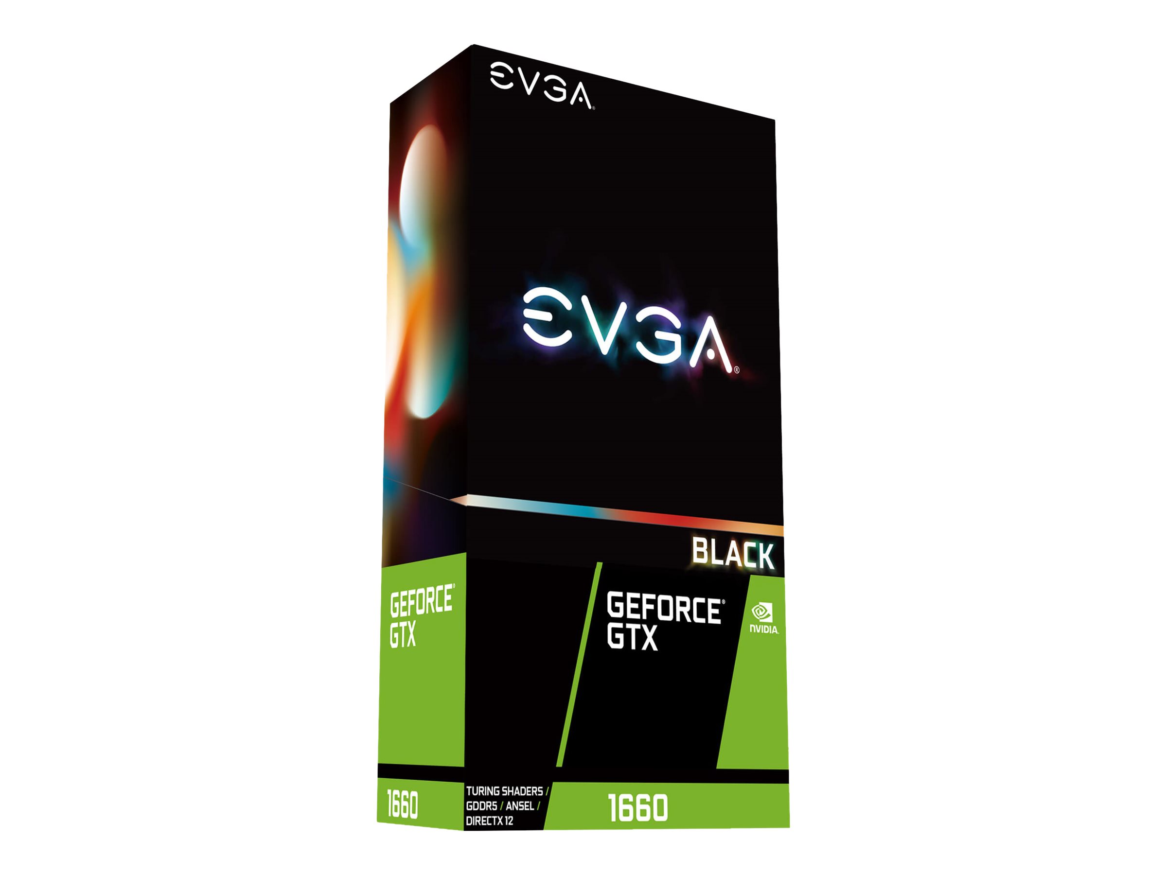 EVGA GeForce GTX 1660 BLACK GAMING Overview, Specs, Details