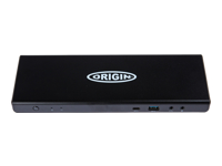 Origin Storage USB-C Triple 4K Docking Station - Docking station - USB-C / USB 3.0 - HDMI, DP - 1GbE