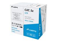Lanberg CAT 5/5e Ikke afskærmet parsnoet (UTP) 305m Bulkkabel Grey