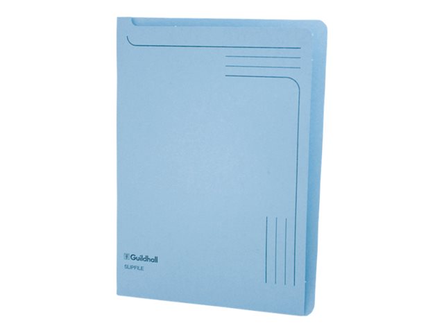 Guildhall File Folder For A4 Capacity 50 Sheets Mottled Blue