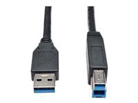 Eaton Tripp Lite Series USB 3.2 Gen 1 SuperSpeed Device Cable (A to B M/M) Black, 15 ft. (4.57 m)