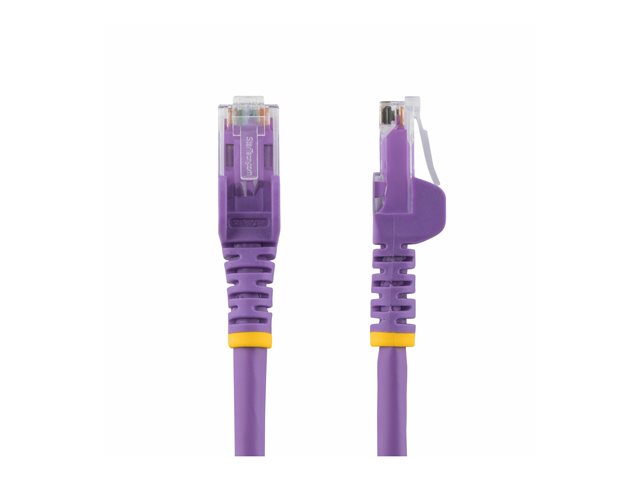 Startech 100ft CAT6 Ethernet Cable, 10 Gigabit Snagless RJ45 650MHz 100W PoE Patch Cord, CAT 6 10GbE UTP Network Cable w/Strain Relief, Purple, Wiring