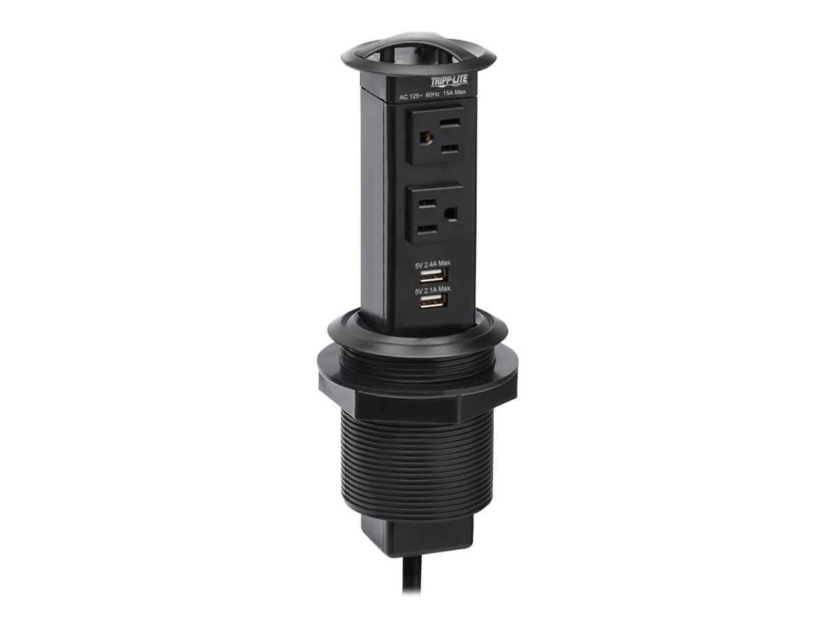 Eaton Tripp Lite Series Power It! 2-Outlet Pop-Up Power and Charging Dock