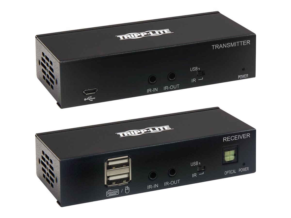 Tripp Lite HDMI over Cat6 Extender Kit with KVM Support, 4K 60Hz, 4:4:4, USB/IR, PoC, HDR, HDCP 2.2,...