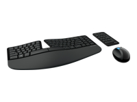 Microsoft Sculpt Ergonomic Desktop - Keyboard, mouse and numeric pad set - wireless - 2.4 GHz - UK