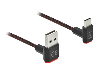 DELOCK Kabel EASY-USB 2.0 Typ-A St. > Typ-C St. 2m schwarz