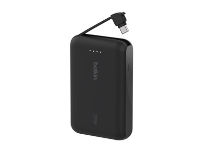 BoostCharge power bank - with integrated cable - U