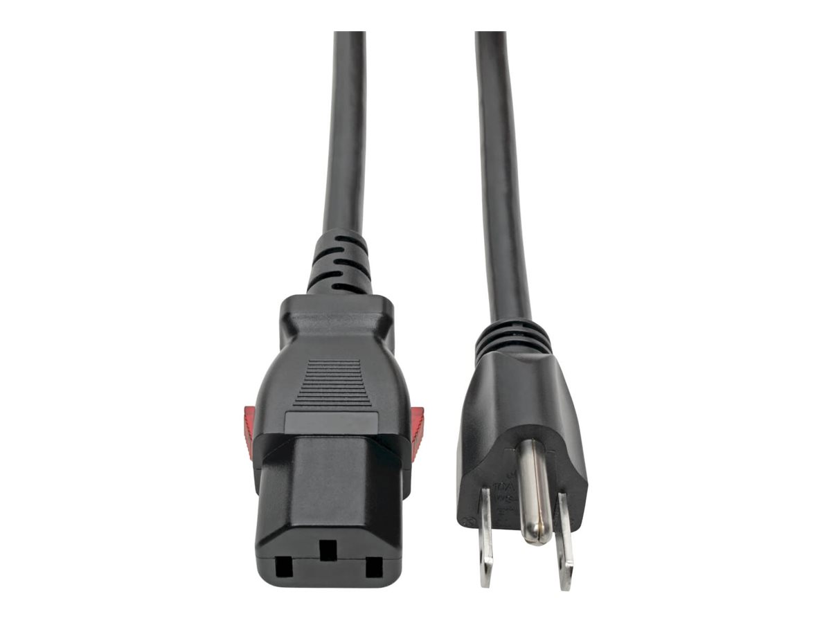Eaton Tripp Lite Series Computer Power Cord, NEMA 5-15P to Locking C13