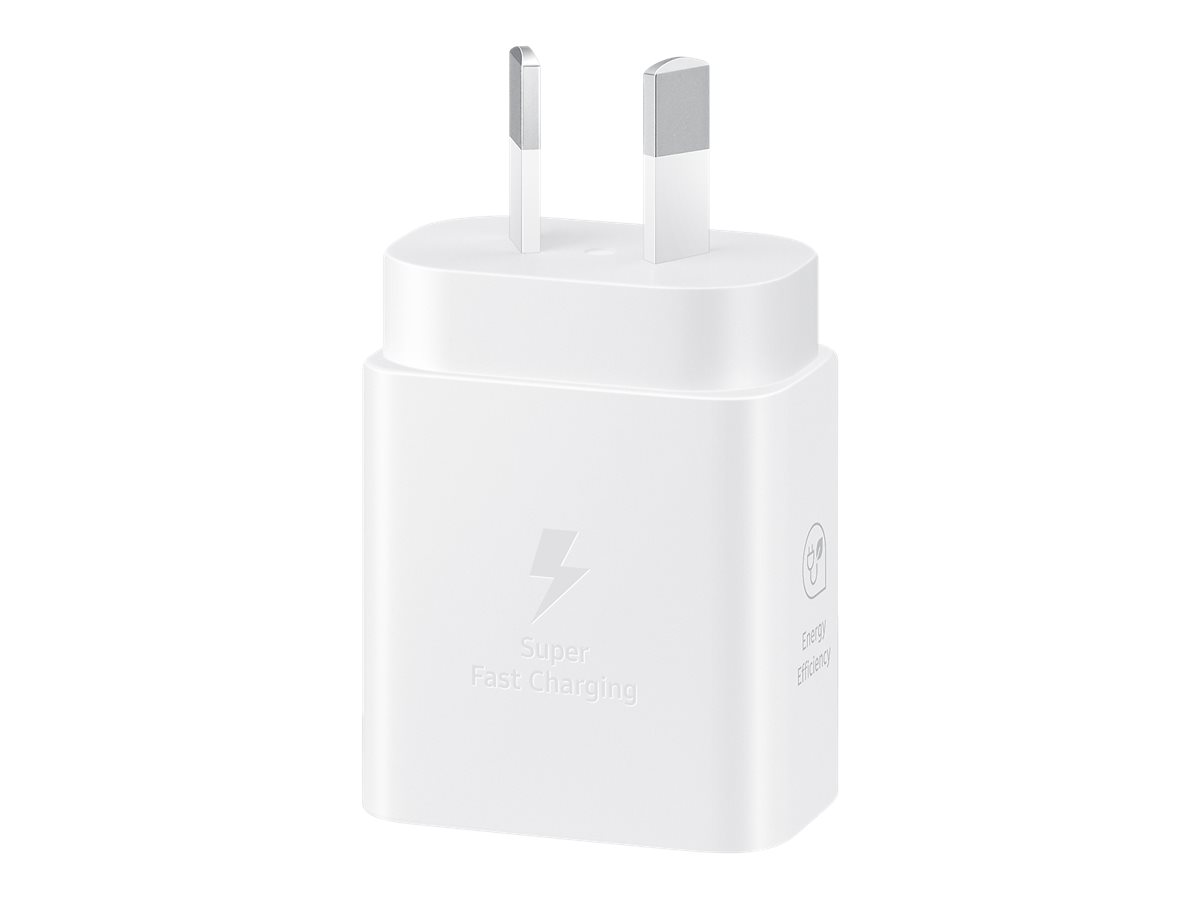Samsung EP-T2510 power adapter USB-C 25 Product shot Right-angle 79850