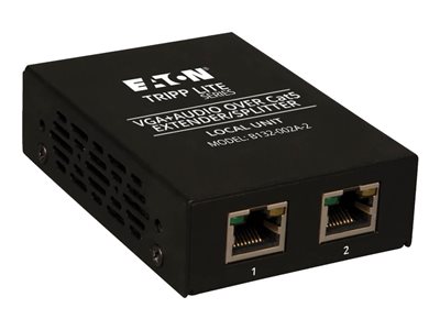 Tripp Lite 2-Port VGA with Audio over Cat5 / Cat6 Extender Splitter Transmitter