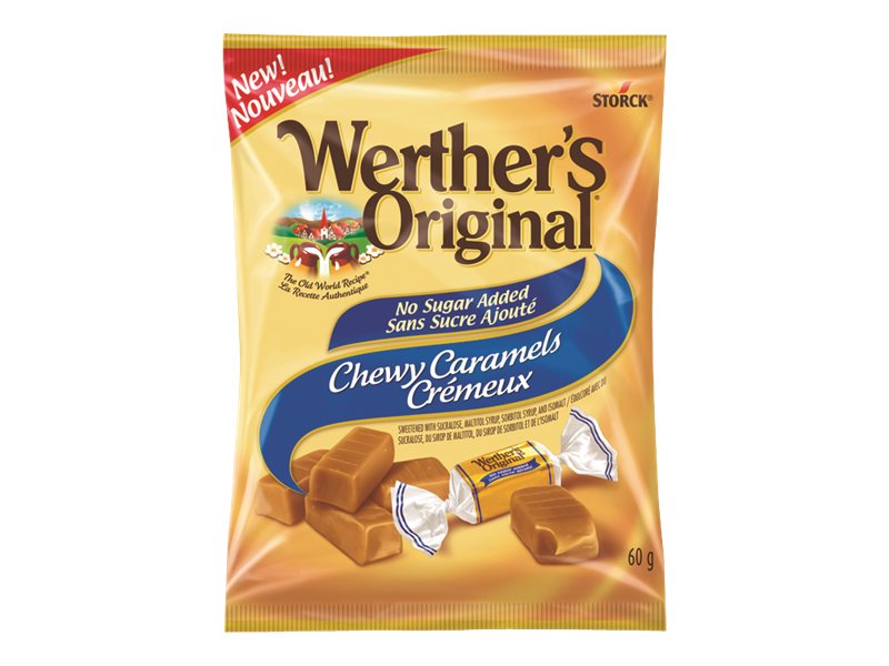 Werther's Original No Sugar Added Chewy Caramels - 60g