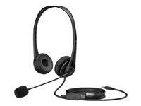 HP G2 - Headset - on-ear - wired - 3.5 mm jack - shadow black - for HP 245 G9, 256 G8, 25X G9, 34; EliteBook 1040 G9; Pro 260 G9; ProBook 44X G9, 45X G9