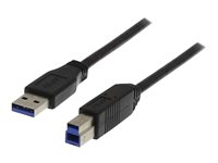 DELTACO USB 3.0 USB-kabel 3m Sort
