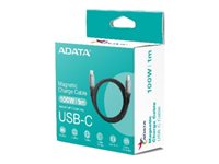 ADATA USB / USB 2.0 / USB 3.2 Gen 2 USB Type-C kabel 1m Sort