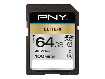PNY Memory Card 64 GB SDHC SD ELITE X