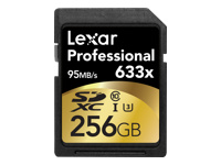 Lexar Professional - Flash memory card - 256 GB - UHS Class 3 / Class10 - 633x - SDXC UHS-I
