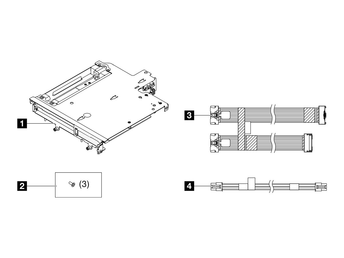 Lenovo - Server riser assembly