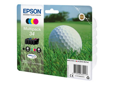 EPSON Multipack 4-farben 34 Tinte DURABr - C13T34664010