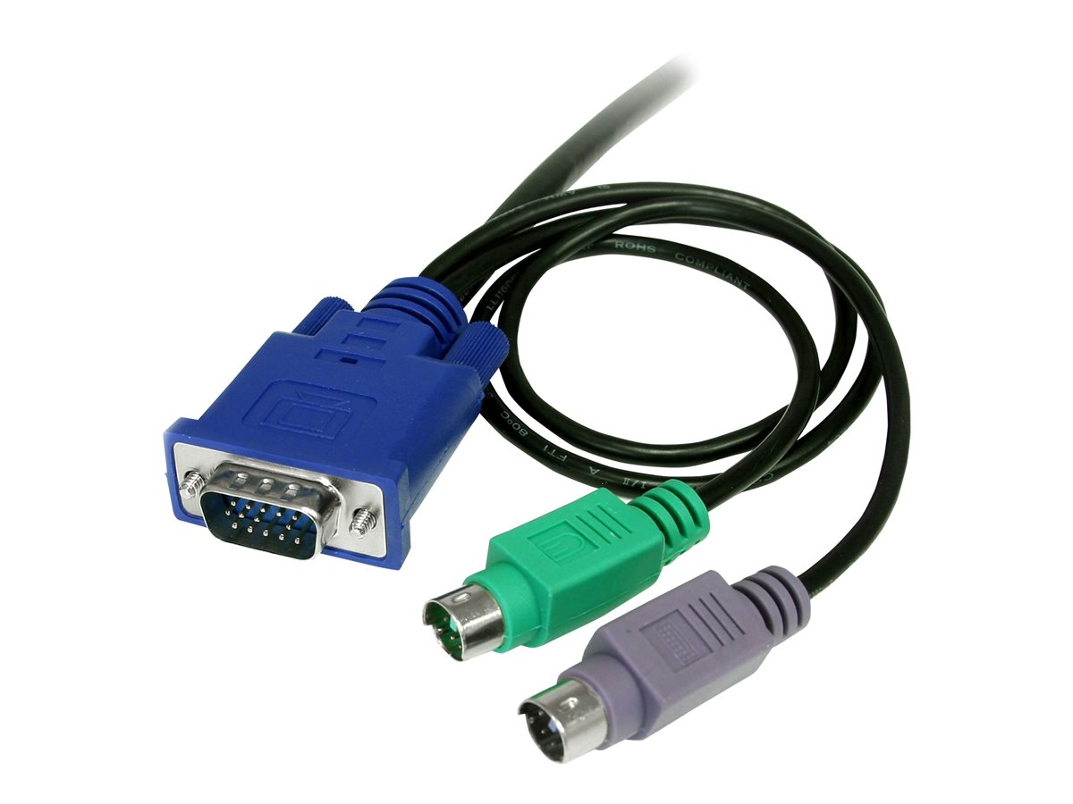 1.8m 3-in-1 Ultra Thin PS/2 KVM Cable