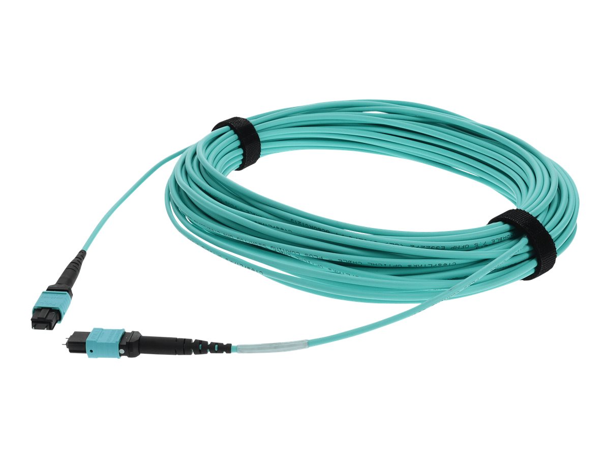 AddOn 15m MPO OM4 Aqua Patch Cable