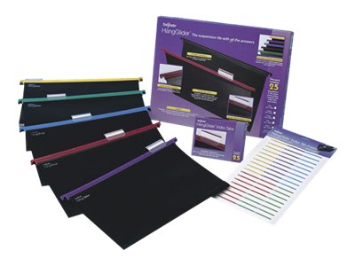 Snopake Hangglider Hanging File For Foolscap Tabbed Blue Yellow Purple Red Green Pack Of 25
