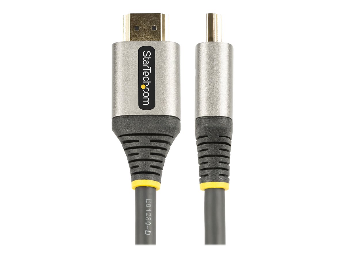 StarTech.com 6ft (2m) Premium Certified HDMI 2.0 Cable with Ethernet, High Speed Ultra HD 4K 60Hz HDMI Cable HDR10, ARC, HDMI Cord For Ultra HD Monitors, TVs, Displays, w/ TPE Jacket - Durable HDMI Video Cable (HDMMV2M) - kabel HDMI s ethernetem - 2 m – foto 2
