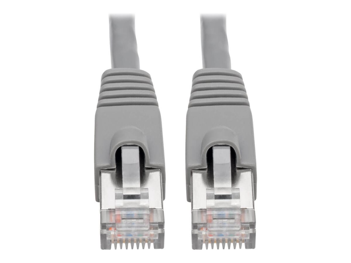 Eaton Tripp Lite Series Cat6a 10G Snagless Shielded STP Ethernet Cable (RJ45 M/M), PoE, Gray, 7 ft. (2.13 m)