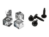 StarTech.com Vis et écrous clip 10-32 pour rack serveur - Vis de montage et écrous clip coulissants pour armoire - Paquet de 50
