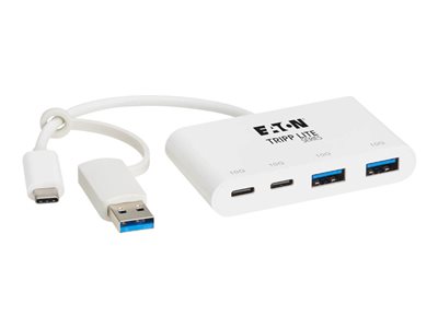 Eaton Tripp Lite series 4-Port USB-C Hub USB 3.2 Gen 2 10Gbps 2 USB-A & 2 USB-C Ports Thunderbolt 3