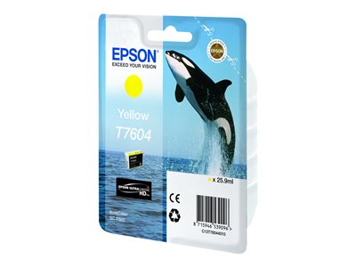 EPSON Tinte T7604 Yellow - C13T76044010