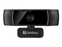 Sandberg 1920 x 1080 Webcam Med ledning