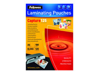 Fellowes Laminating Pouches Capture 125 micron Laminerings poser 111 x 154 mm
