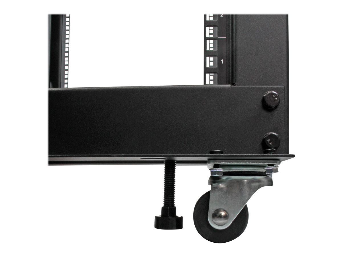 StarTech.com 25U 19" Open Frame Server Rack, 4 Post Adjustable Depth 22-40" Mobile, Free Standing Rolling Network/Computer Equipment Data Rack, Dell PowerEdge, HP ProLiant ThinkServer - Adjustable Server Rack (4POSTRACK25U) - rozvaděč stojanový - 25U – foto 7