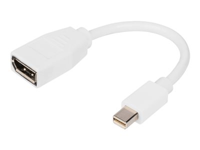 DIGITUS DisplayPort Kabel, mini DP - DP St./Bu. 0,15m weiß - DB-340405-001-W