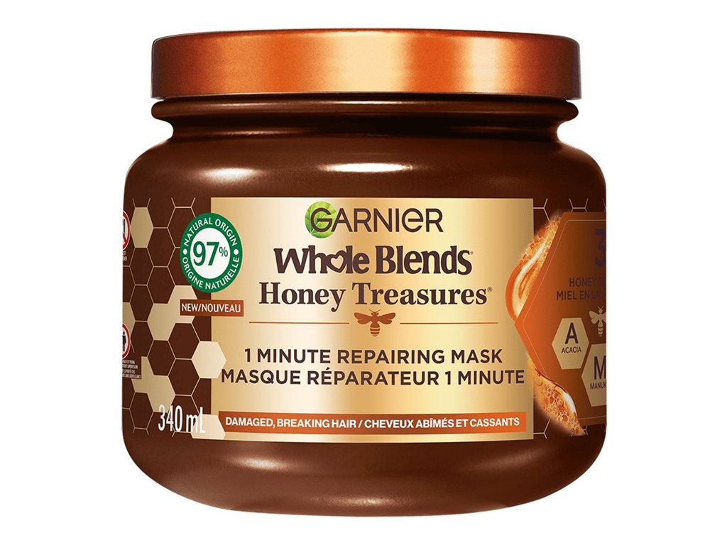 Garnier Whole Blends Honey Treasures 1 Minute Repairing Mask - 340ml