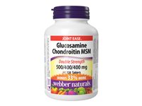 Webber Naturals Double Strength Glucosamine Chondroitin MSM Tablets - 500/400/400mg - 120s