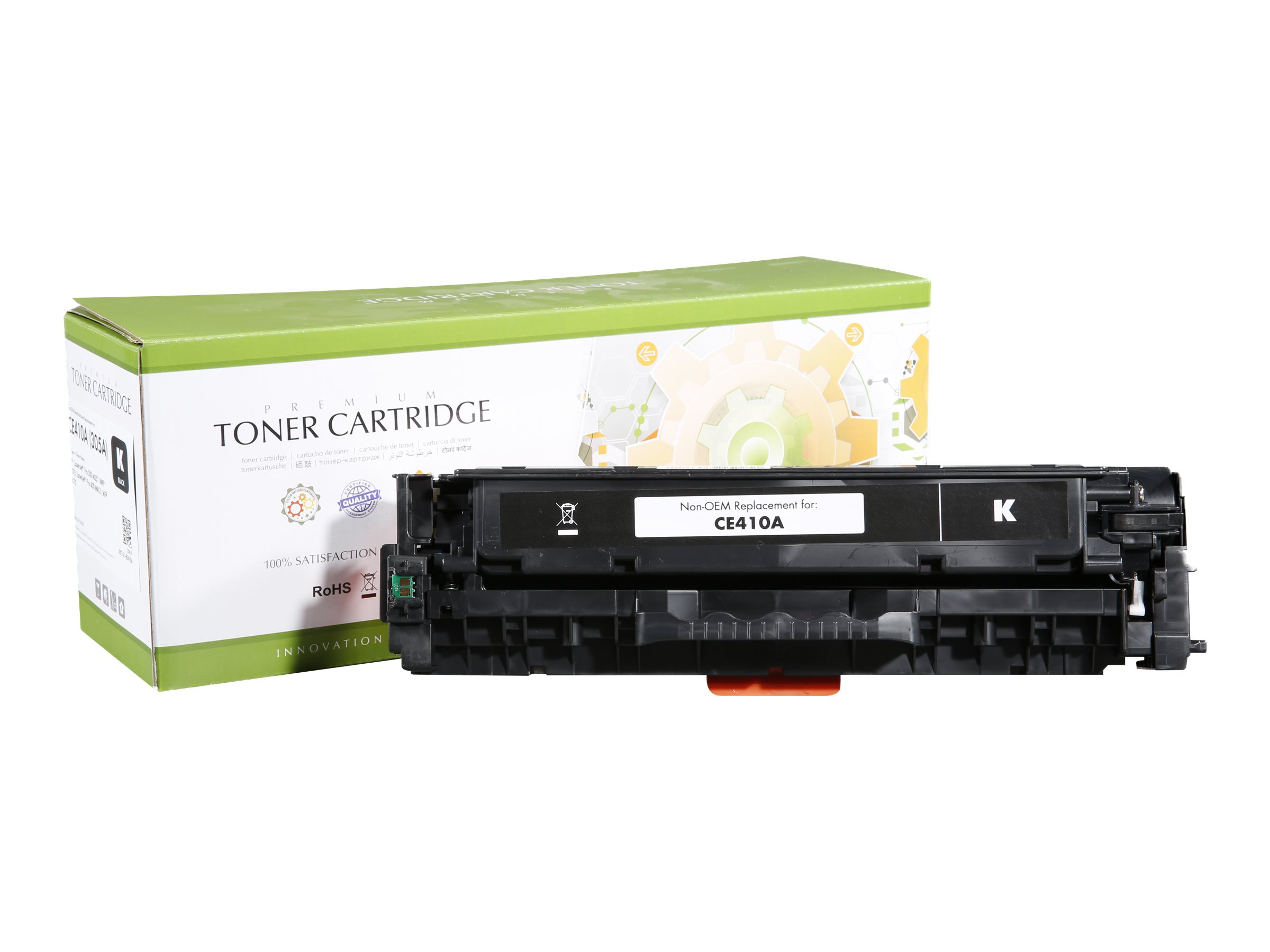 STATIC Toner cartridge compatible with HP CE410A black remanufactured 2.200 pages