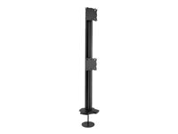 Chief Kontour Dual Display Desk Mount - For Displays up to 30" - Black mounting kit - for 2 LCD displays - black